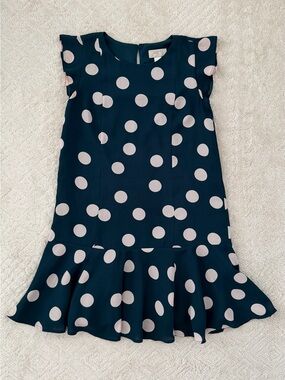 LOFT Polka Dot Fit & Flare Dress